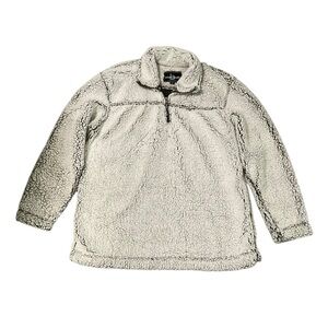 White Sherpa Pullover